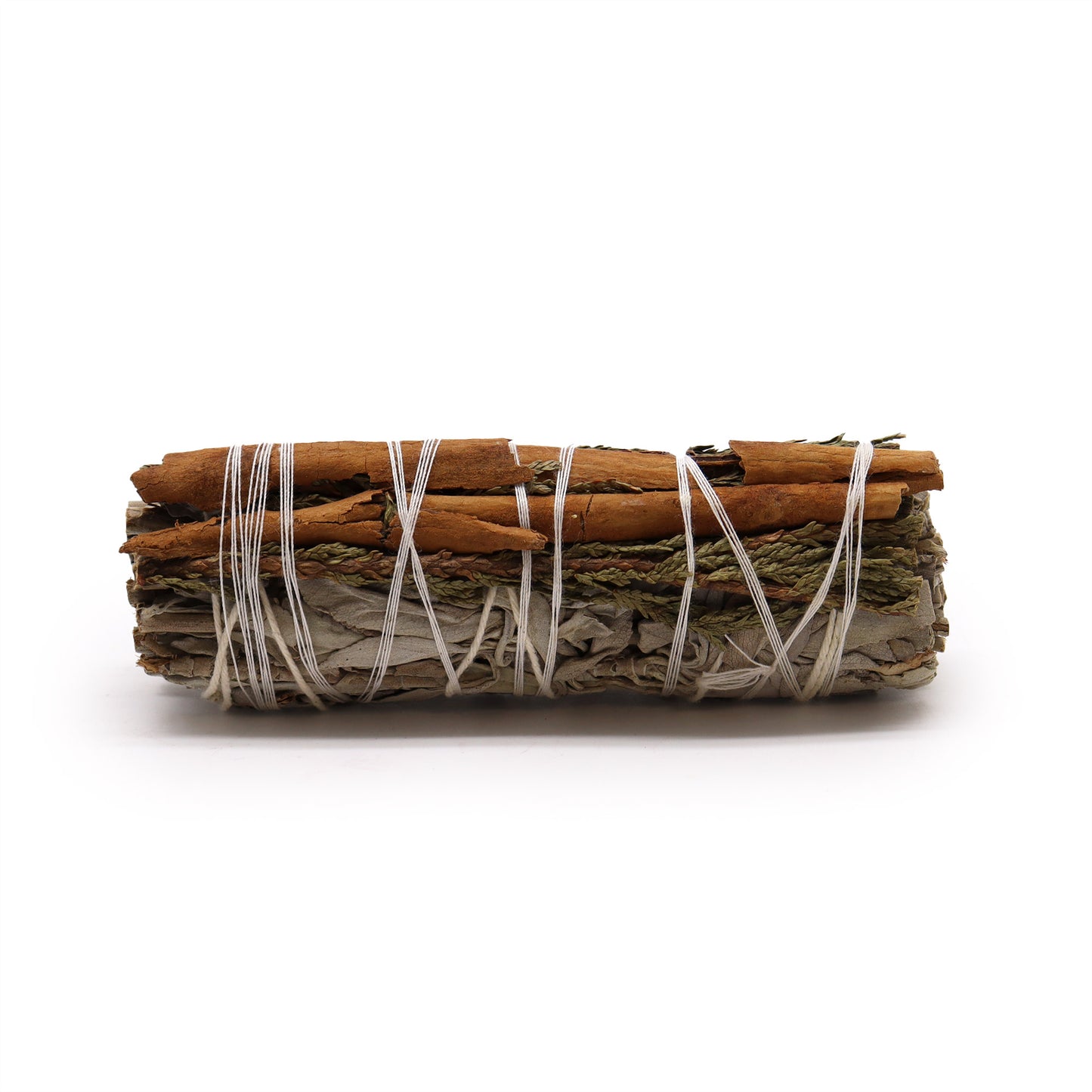 Artisan Smudge Stick - White Sage with Cinnamon and Cedar - 10cm