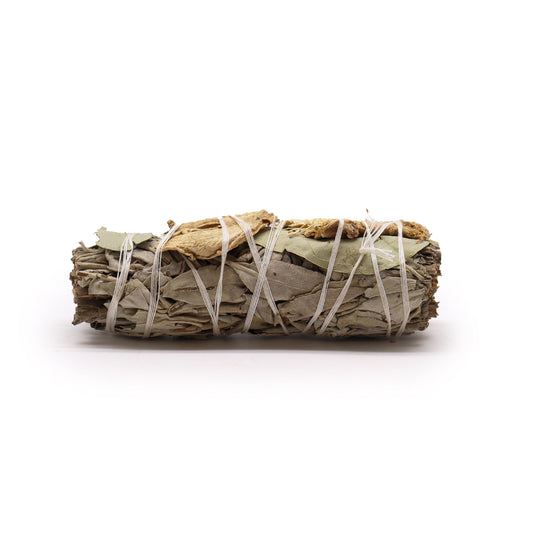 Artisan Smudge Stick - White Sage with Eucalyptus and Ginger - 10cm