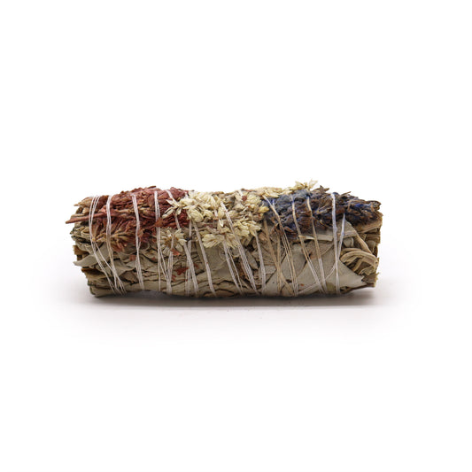 Artisan Smudge Stick - White Sage with Lavender and Mullein - 10cm