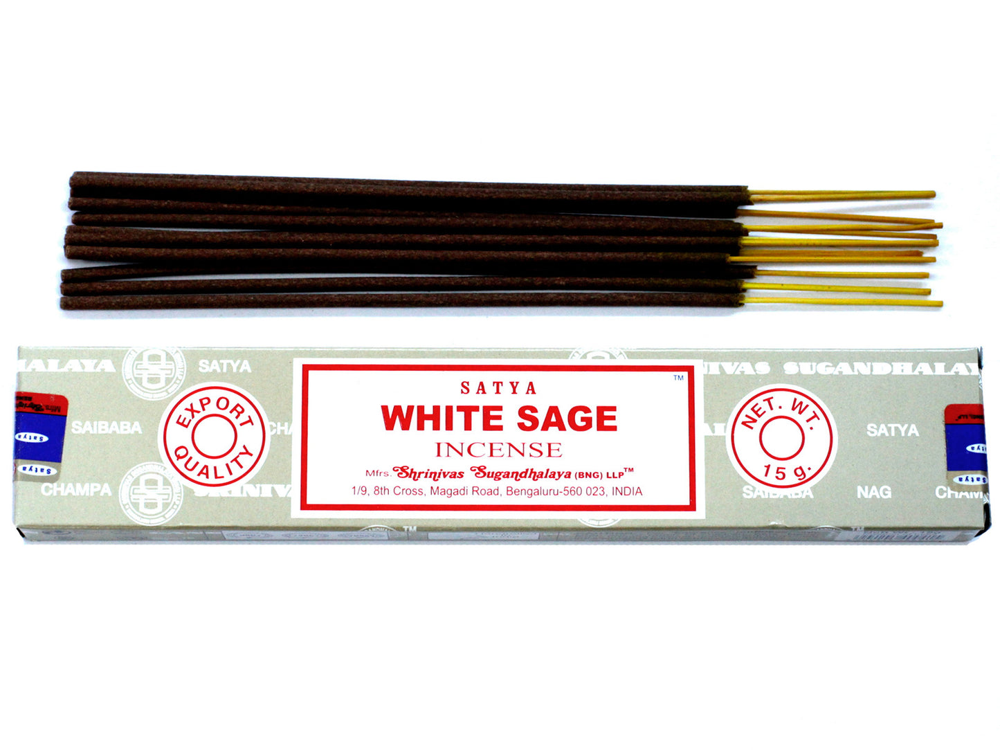 Satya - Incense Sticks - White Sage - Pack of 15